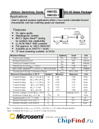 Datasheet JAN1N4153UR-1. manufacturer Microsemi